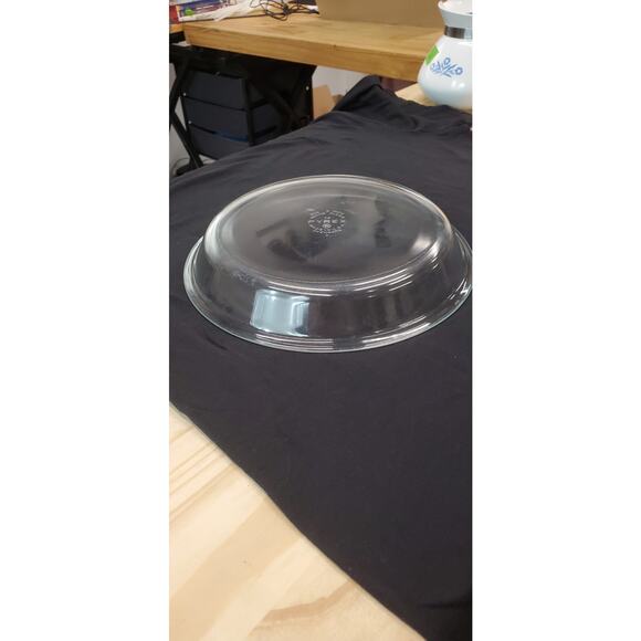 Vintage Pyrex Pie Plate 9" Baking Pie Dish Clear Glass #209 PRE-OWNED - Picture 4 of 4